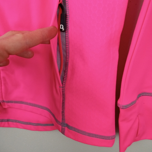 NWOT Dover Saddlery Stride Ladies Training Jacket in Neon Pink Sz. XS - Picture 7 of 15